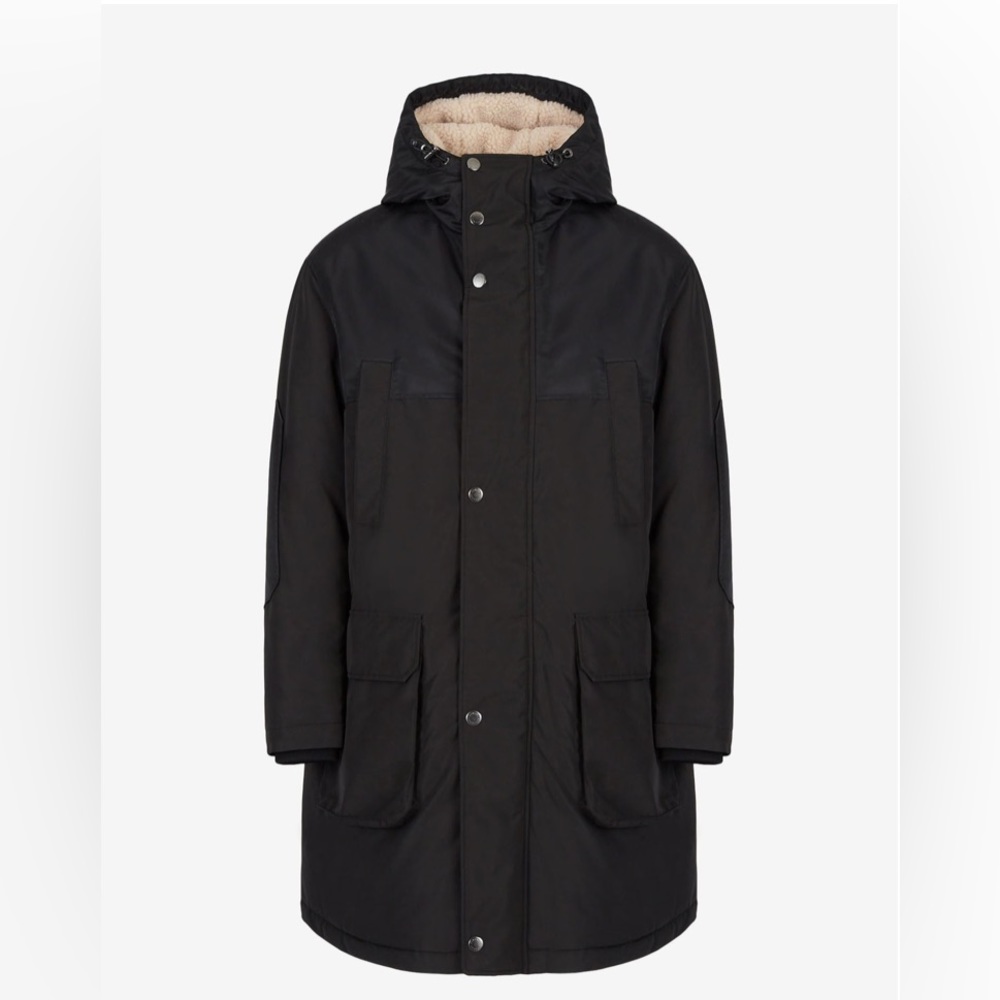 Armani Exchange Nylon Puffer Trench Coat